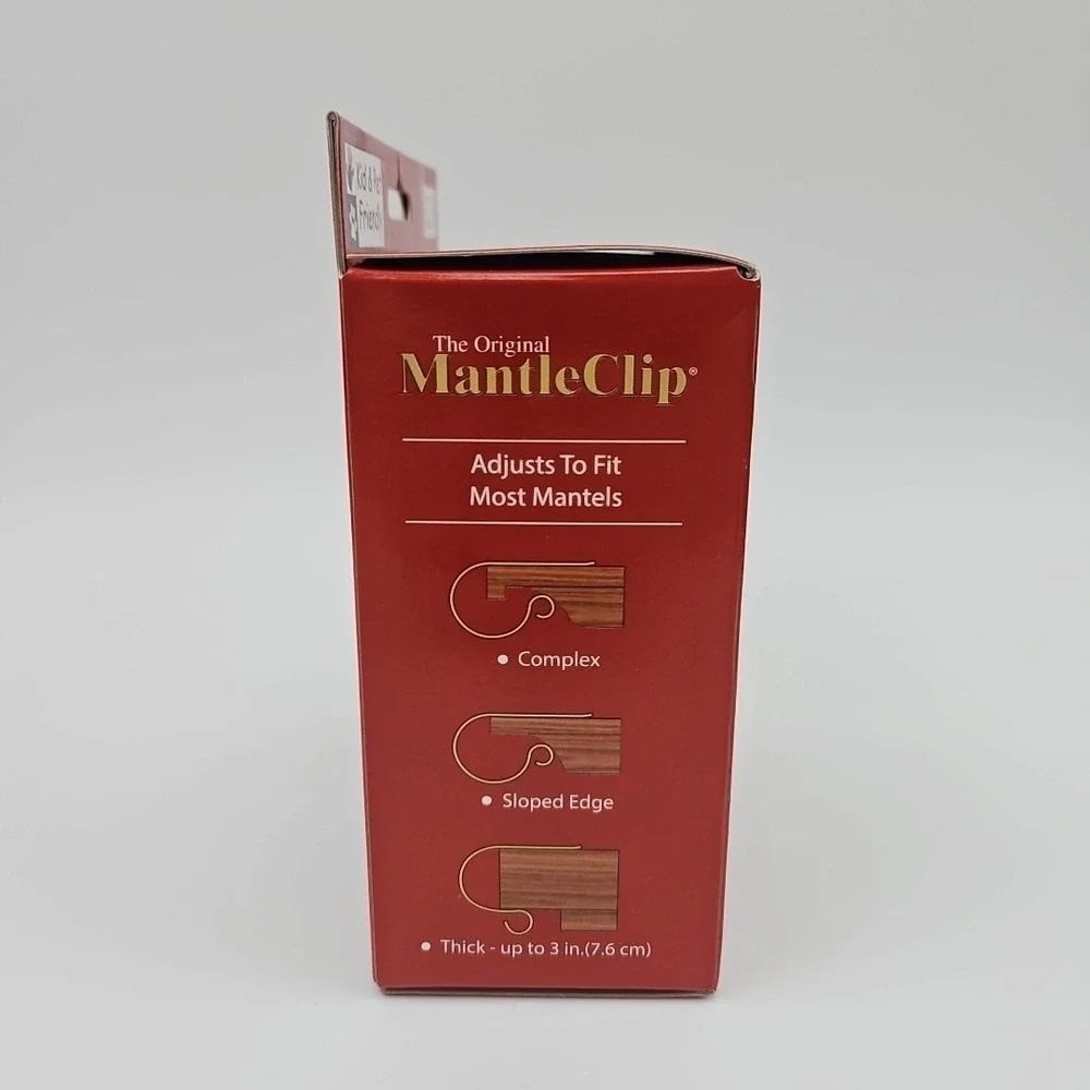 The Original Mantle Clip Chrome Finish Christmas Stocking Hangers 4‎ Pack New